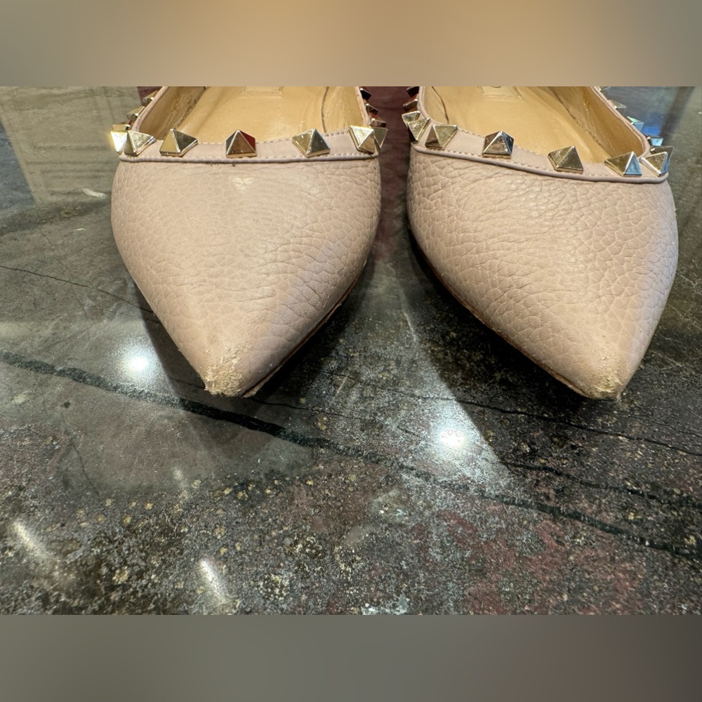🦢VALENTINO-Patent Rockstud Ballet Flats🦢 - Picture 6 of 8